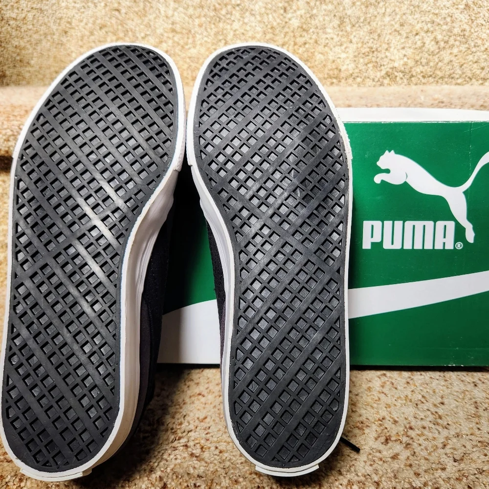 NWT Puma Men's Size 8 Charcoal and Black Sneakers - Picture 3 of 6